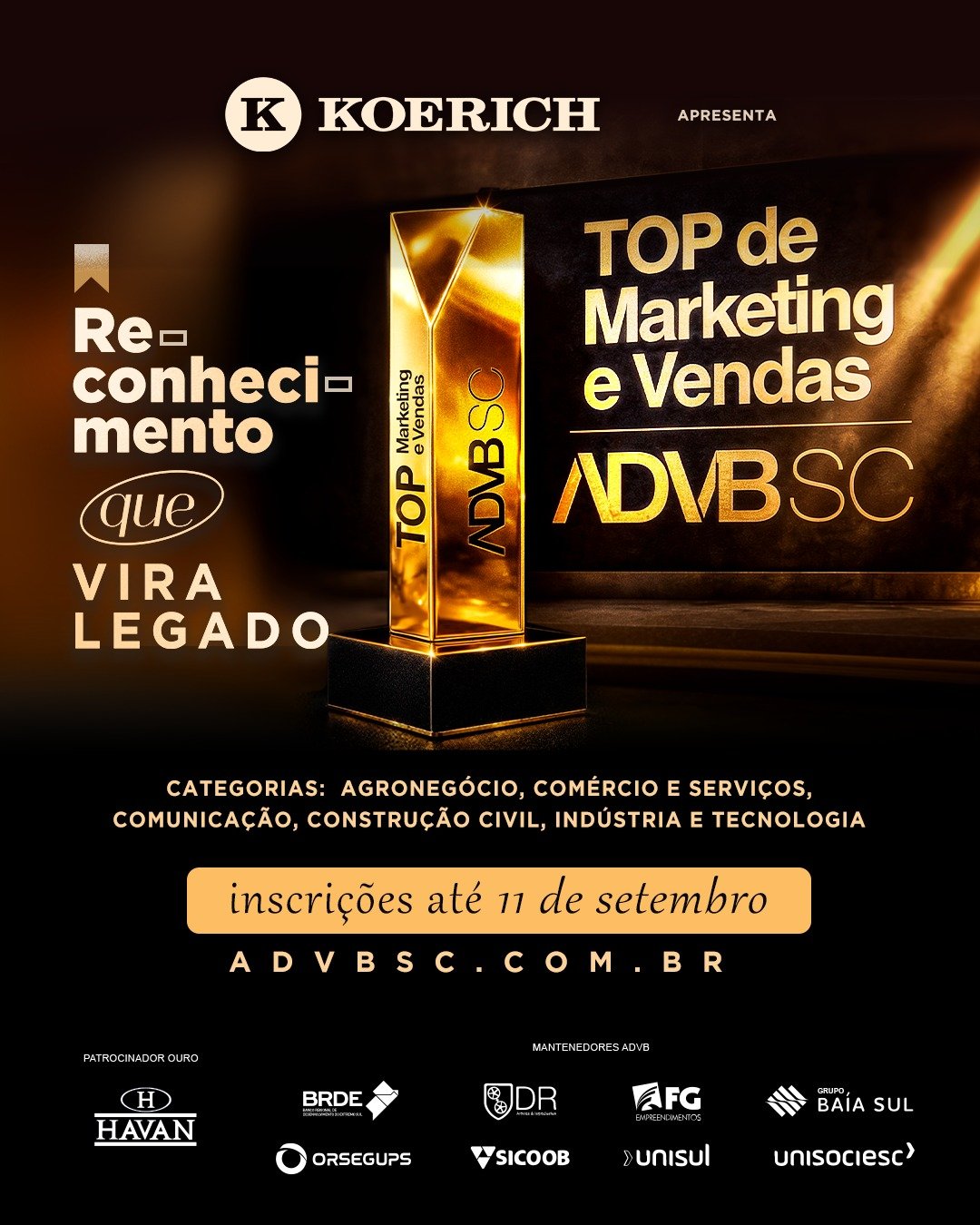 Prêmio Top de Marketing e Vendas 2026 prorroga inscrições 1 Prêmio Top de Marketing e Vendas 2026 prorroga inscrições